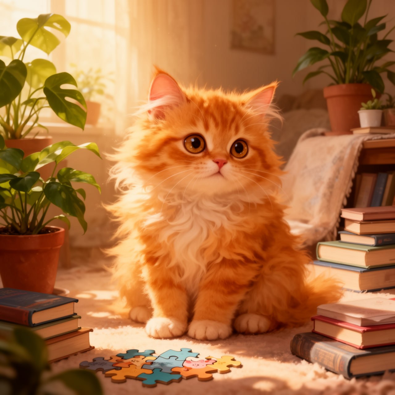 Рыжий котёнок